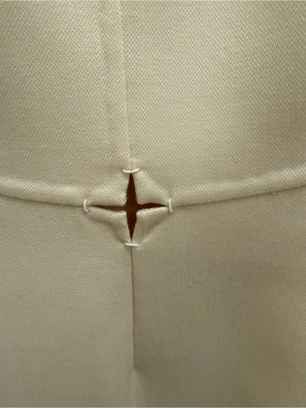 Chado by Ralph Rucci Wool Cream Sheath Dress - Elegant Professional Style - Picture 11 of 13